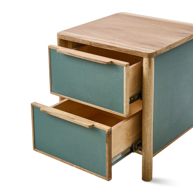 Mesa de luz Houdini 2 Cajones Tapa Petiribi